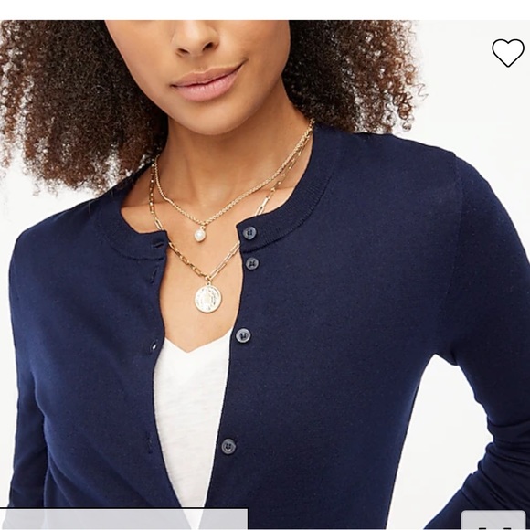 J. Crew Sweaters J Crew Classic The Caryn Cardigan Navy Sweater
